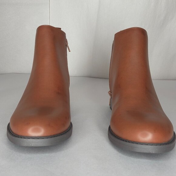 Easy Spirit Women's Lorand 3 Brown Faux Leather Ankle Boots - Picture 3 of 8